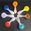 hand blown glass colorful spoon pipes smoking pipes concentrate hand pipes borosilicate glass pipe tobacco smoking glass bowls 3.5 Inch Glass Bowl Pipe for Smoking