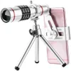 Zestaw obiektywu telefonów komórkowych Freeshipping Uniwersalny 18x Zoom optyczny teleskopowy Telescope Len z aluminiowym stopu Tri