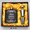 1 Set personnalisé gravé 6 oz noir flasque en acier inoxydable, cadeau Groomsman, cadeau de demoiselle d'honneur