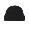 Mężczyźni Dzianiny Kapelusz Beanie Skullcap Sailor Cap Cuff Brimless Retro Marynarka Styl Beanie Kapelusz Nowy