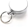 Metalen kaart-badgehouder Stalen terugslagring Riemclip Treksleutel Beveiligingsketting Reel ID Lanyard Naamplaatje Badgehouder Sleutelringen8311733