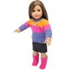 18 pouces American Girl poupée vêtements chandail manteau et jupe pour les jouets de cadeau de fête d'enfant - Accessoires de vêtements de poupée pour American Girl