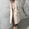 Femmes manteau femme manteaux hiver 2018 femmes veste chaude bouton décontracté vêtements d'extérieur Parka Cardigan mince pardessus Long manteau vêtements