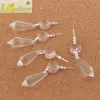 30pcs / lot Grand lustre clair cristaux de verre lampe prismes pièces suspendues gouttes pendentifs résultats de bijoux composants 237j