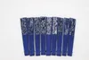 Portable Blue Floral Fabric Fan Craft Women Folding Hand Fan 50pcs Bamboo Party Wedding Favour Fan Wholesale