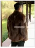 2018 Manlig Faux Fur Coat Black Brown Grey Loose Casual Outerwear Winter Mäns Varma Överrock Utomhus Mode Tide Outfit Kläder