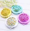 Vintage Hand Mirrors Pocket Mirror Mini Compact Mirrors Girl Double-Side Folded Hollow Out Makeup Mirror P27