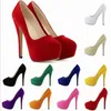 2018 mode luxe schoenen puntige neus hoge hakken ontwerper 10 kleuren sexy ondiepe mond zool 14cm hoge hakken vrouwen trouwjurk schoenen