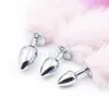 Sexy Funny Butt Plug Anal Insert Stainless Steel Fox Fur Tail fluffy PET Cosplay #R98