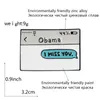 Qihe Sieraden Obama, IK MIS JE. Tekst Messaging Email Pins ReversSpeldjes Badges Broches Voor Mannen Vrouwen Rugzak Hoed Tas Accessoires