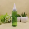 100ml 100pcs green brown empty round pointed mouth E liquid plastic container 100cc empty blue cosmetic bottles with pointed mouth286Z