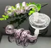 Double Spiral Burning Pot Wholesale Smoking Accessories Glass Bongs Oil Burner Glass Water Pipes