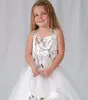 Robes Halter Blanc Camo Real Tree Aline Flower Girls Robes Jupe en tulle Camouflage Camouflage Custom Kids Foral Party Robes Pays