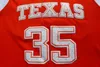 Mi08 Vintage Texas Longhorns Kevin Durant College Basketball Jerseys 33 Oak Hill High School Stitched Shirts Yellow Orange S-XXL