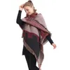 imitation cashmere Scarf Winter Plaid Women Poncho Female Warm Scarves & Shawls Ladies Plaid Scarf 200*70CM LJJK1844