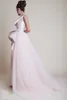 vita färgklänningar fest aftonklänning besättning peplum ruffles tyll formella aftonklänningar blixtlås tillbaka pageant prom klänningar ärmlös HY1552