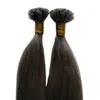 Extensions de cheveux humains à la kératine malaisienne 1g U Tip cheveux humains naturels sur capsules 100s gris Extensions de cheveux à pointe de bâton de kératine droite