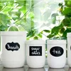 40st CHALKBOARD BLABLES JAR Bottle Klistermärken Hem Kökburkar Blackboard Stickers Multi Storlek Chalkboard Lables Tag