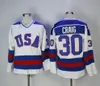 Custom 1980 Team USA koszulki hokejowe 3 Ken Morrow 16 Mark Pavelich 20 Bob Suter męskie szyte USA Vintage stroje hokejowe niebieski biały