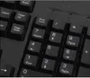 Проводная тонкая USB-клавиатура, классическая черная клавиатура для домашнего или офисного использования, компьютерная игра, офисная клавиатура для настольного ПК, ноутбука, PS2, кабель 8860939