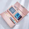 Die elegante Clutch-Geldbörse von The Fashion Lady mit langem Portemonnaie aus PU-Leder für Damen