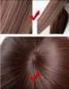 women's new hairstyle soft Afro long kinky Curly Wig Simulation Human Hair black curly wig middle part in stock