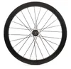 700C 50mm 깊이 도로 디스크 브레이크 탄소 wheelsets 25mm 폭 Clincher / 관형 디스크 사이클로 크로스 자전거 탄소 바퀴 UD 무광택 finsh