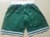 Vingage Products Sale Men's Sports Shorts for Wholesale White Green Black Colors Basketball Uniofrms Size