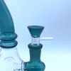 Bong Dab Rigs de copo de vidro de 7,5 polegadas com proteção contra respingos masculino de 14 mm Borda chanfrada Quartzo Banger Nails Tampões giratórios de carburador Dab Rigs