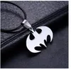 Stainless Steel Necklace Men pendant Drop Charm Women Men Jewelry Fashion Bat Pendant Men Necklaces