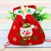 화려한 크리스마스 트리 산타 클로스 눈사람 패턴 사탕 가방 핸드백 홈 파티 장식 선물 가방 크리스마스 용품