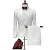 мужская тонкий подходящий белый костюм