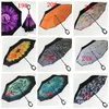 C-Hand Windproof Reverse Double Layer Inverted Umbrella Inside Out Self Stand Windproof Umbrellas 40 design 2022