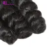 Alllove 10A Свободная волна 3 пучка Бразильские волосы Перуанские Свободные волны Дешевые малазийские наращивания человеческих волос Индийские Whole86893724633408