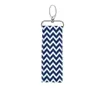 200 pcs chevron batom titular ripple de algodão chapstick titular keychain bolsa de batom lip balm chaveiro mães presente meninas