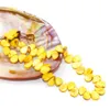 2018 mode charm smycken naturlig sötvatten skal bitar gul ostron skal pärlor örhängen halsband tillbehör grossist