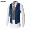 2017 New Dress Vests For Men Slim Fit Mens Suit Vest Male Waistcoat Gilet Homme Casual Sleeveless Formal Business Jacket