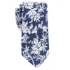 TAGER WILEN Cravatta Sottile da Uomo in Cotone Casual Cravatta Sottile Floreale 6cm -Vari Stili2718
