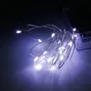 2M 20 led Filo d'argento Fata Ghirlanda Lampada LED Luci a stringa Decorazioni natalizie per matrimoni a casa alimentate dalla batteria CR2032