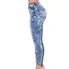 Jeans pour femmes 2021 printemps été extensible bleu trou déchiré femme Denim pantalon pantalon pour femmes crayon maigre