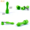 Silicone Smoking bongs glass oil burner pipe with 14mm Titanium Nail oil rigs Micro NC Glass water Pipes Factory Outlet