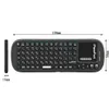 Freeshipping Russian Version 2.4g Wireless Mini Keyboard Super Känslighet Multi-touch Keyboard för PC