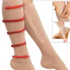Компрессионные носки женщины молния сжатия носки Zip ноги поддержки колено Sox открытым носком носок S/M / XL сжечь жира варикозное расширение вен чулки