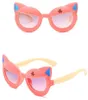 Nouvelles lunettes de soleil animaux mignons, oreilles décorées, miroirs cool pour enfants, filles et garçons, lunettes de soleil universelles, pare-soleil, vente en gros