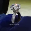 Choucong Mode Ring Echt 3ct Diamond 925 Sterling Zilver Dames Engagement Bruiloft Band Ring Gift