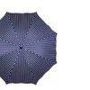 غطاء واقي من الشمس / مظلة مغطاة بالفينيل - مظلة قابلة للطي للأشعة فوق البنفسجية اليدوية واقية من أشعة الشمس الداكنة - اللون الأزرق / الأسود
