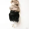 Ombre Loop Micro Remy Body Wave micro bead extensions 100g Loop Micro Ring Human Hair Extensions Link Bead Real European Salon Style Hair