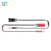 3,5 mm Jack Aux Cable Audio 1 Mężczyzna do 2 Kobieta Słuchawki Splitter Y Metal Przedłużanie Kabel do samochodu Telefon Tablet Audio Cable 100 sztuk / partia