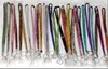 Gratis frakt DHL Alla 39 st Färger för Välj Ny Bling Rainbow Rhinestone Lanyard Crystal Neckrem Diamant Long Lanyard med Keychain