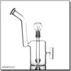 Hookahs 8 polegadas tubo de tubulação de água de bong de vidro com unha Dab Rig Clear 10mm articulação